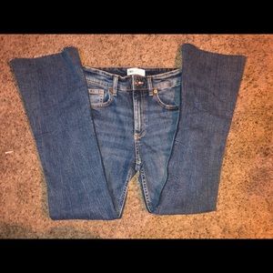 Zara Cropped Flare Jeans